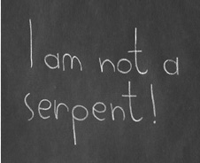 “I am not a serpent!” said Alice indignantly. “Let me alone!”
